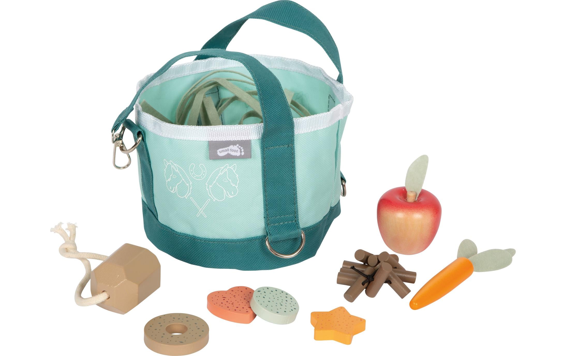 Pferdefutter Set mit Tasche