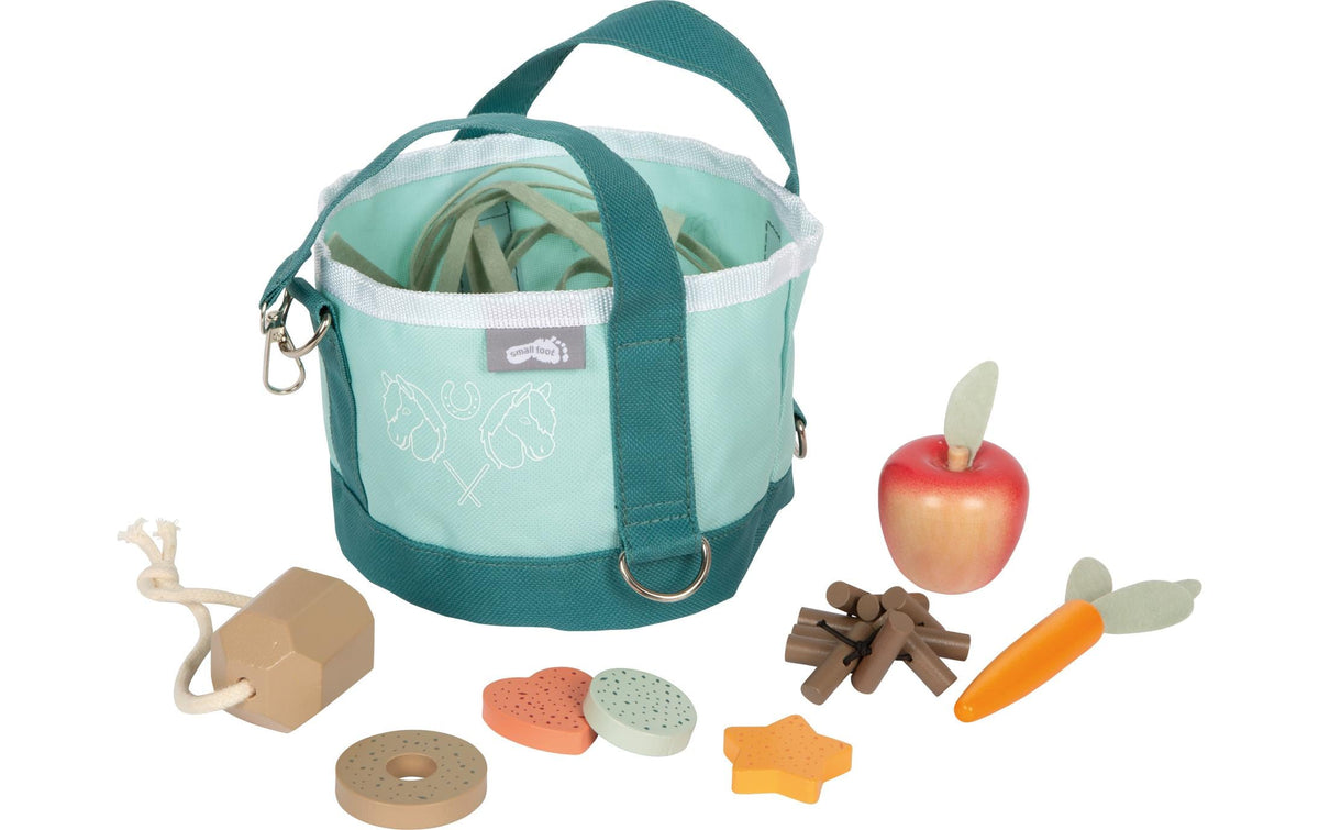 Pferdefutter Set mit Tasche