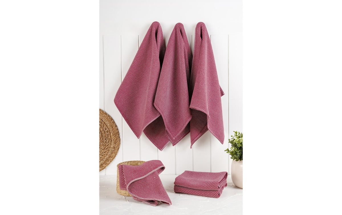 Hermia Küchentuch Eloise Altpink 6er Set
