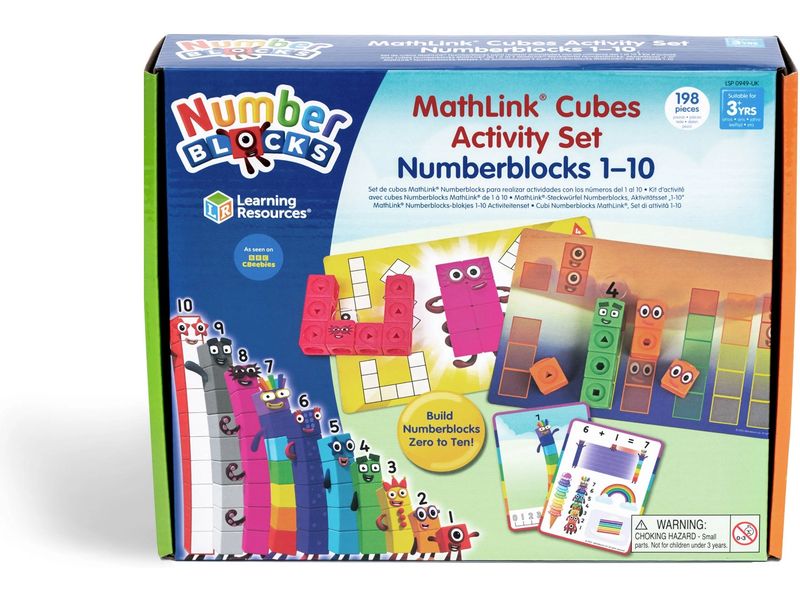 Learning Resources | MathLink Cubes Numberblocks | 1-10 Activity Set