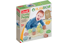 Quercetti | PlayBio Chunky Peggy | Mosaik-Steckspiel (13 Teile)