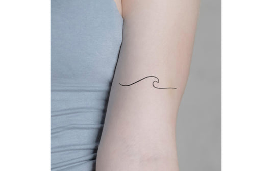 minink | Tattoo grosse Welle | Grösse: M (1.4 cm x 6.5 cm)