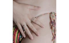 minink | Tattoo Kleines offenes Herz | Grösse: S (1.1 cm x 0.9 cm)