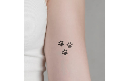 minink | Tattoo Hundepfoten | Grösse: S (2.5 cm x 2.7 cm)