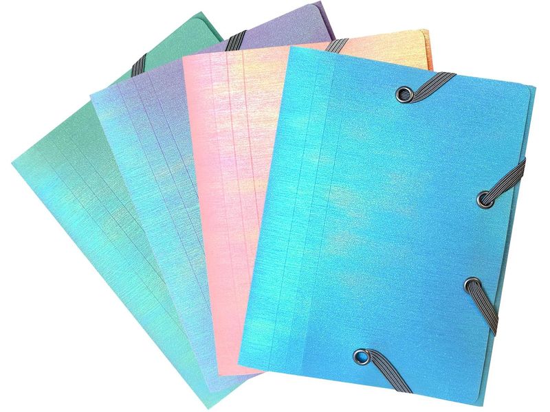 Exacompta | Sammelmappte A6 Candy Tidy | assortiert, PP, 3 Klappen