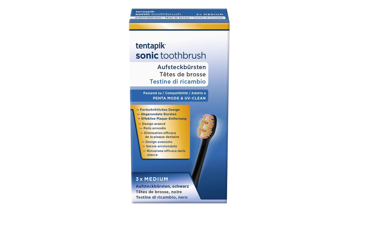 Tentapik Aufsteckbürsten Medium 3 Stk.