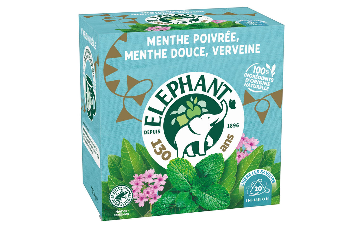 Eléphant Menthe. Mente,  Verveine