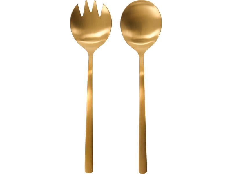House Doctor | Hpuse Doctor Salatbesteck Golden | Edelstahl, 23c5.5 cm (LxB)