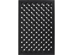 House Doctor | Fussmatte Braid, Schwarz | 90x40x1.7 cm (LxBxH), Gummi
