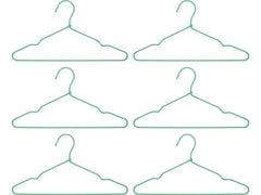 House Doctor | Kleiderbügel Wire, 6er Set | Grün, 40x20 cm (LxH), Eisen, Nylon