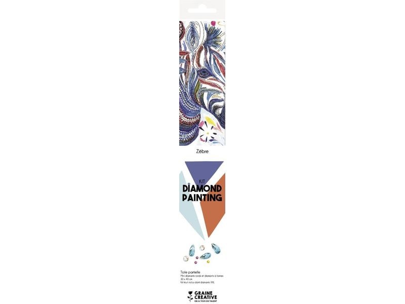 Graine Créative | Graine Bastelset Diamond Painting | Zebra