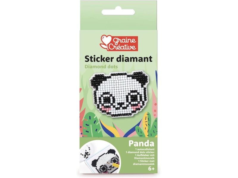 Graine Créative | Graine Bastelset Diamond Painting | Stickers, Panda