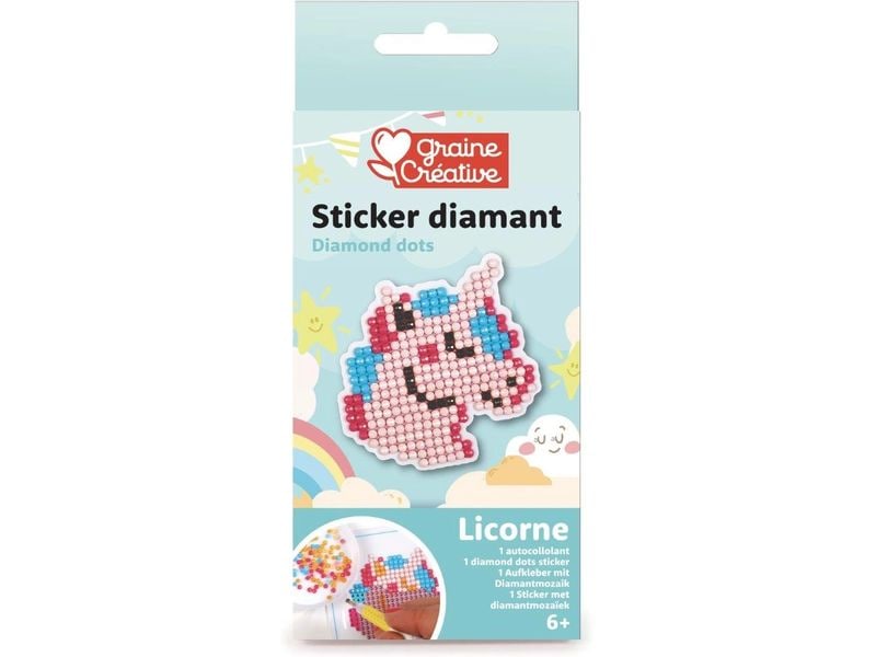 Graine Créative | Graine Bastelset Diamond Painting | Stickers, Einhorn