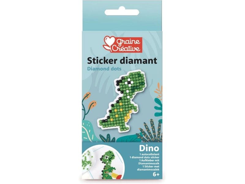 Graine Créative | Graine Bastelset Diamond Painting | Stickers, Dinosaurier