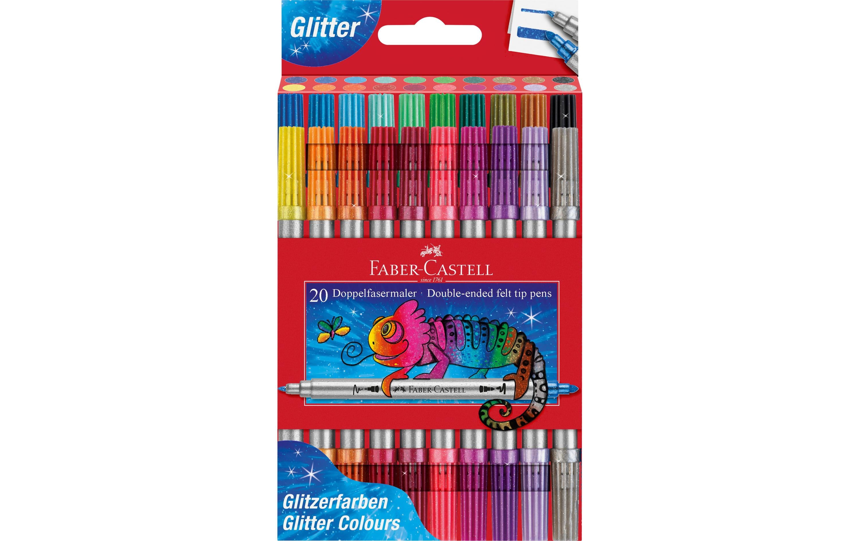 Faber-Castell Doppelfasermaler Glitzer
