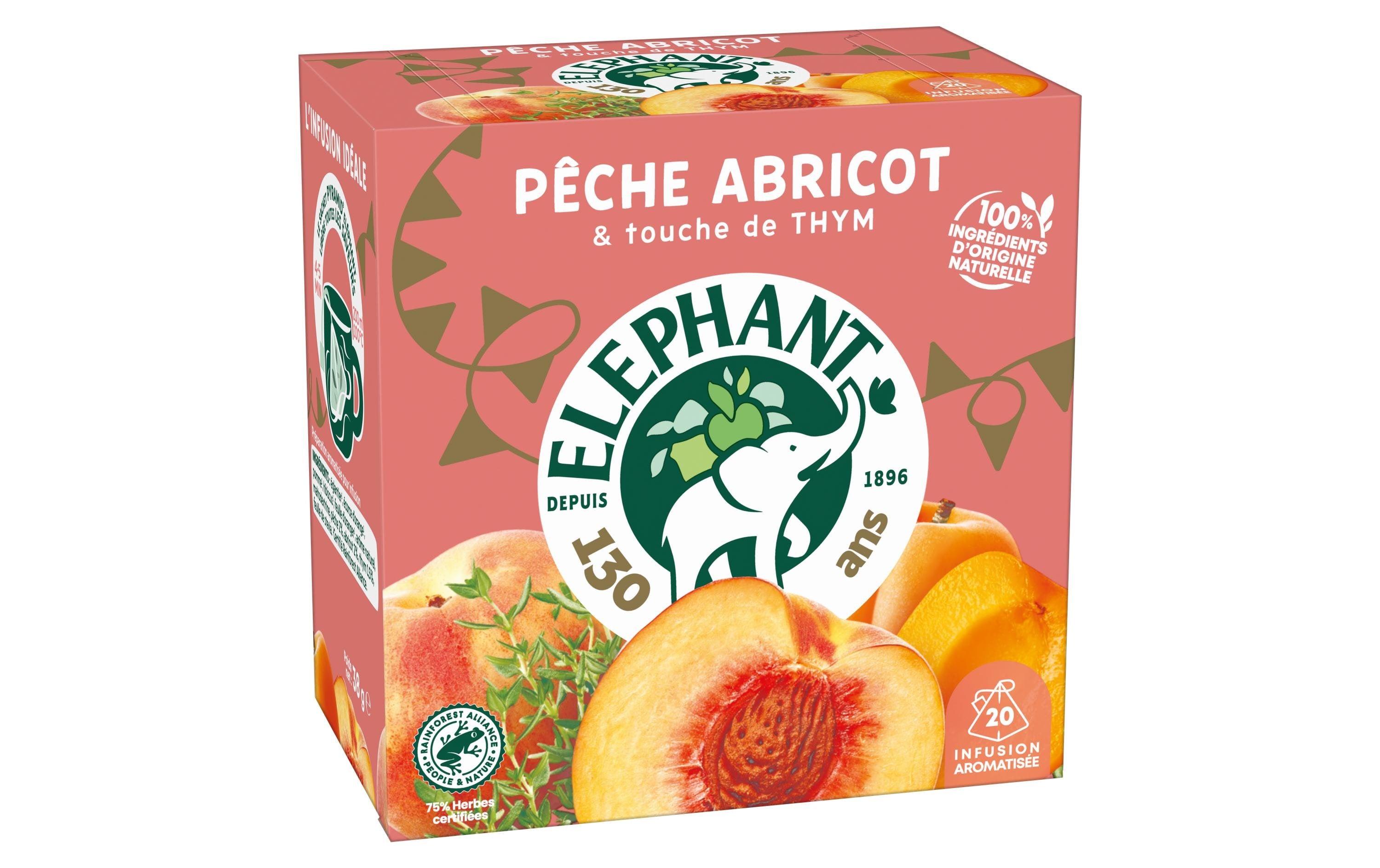 Eléphant Infusion Péche Abricot