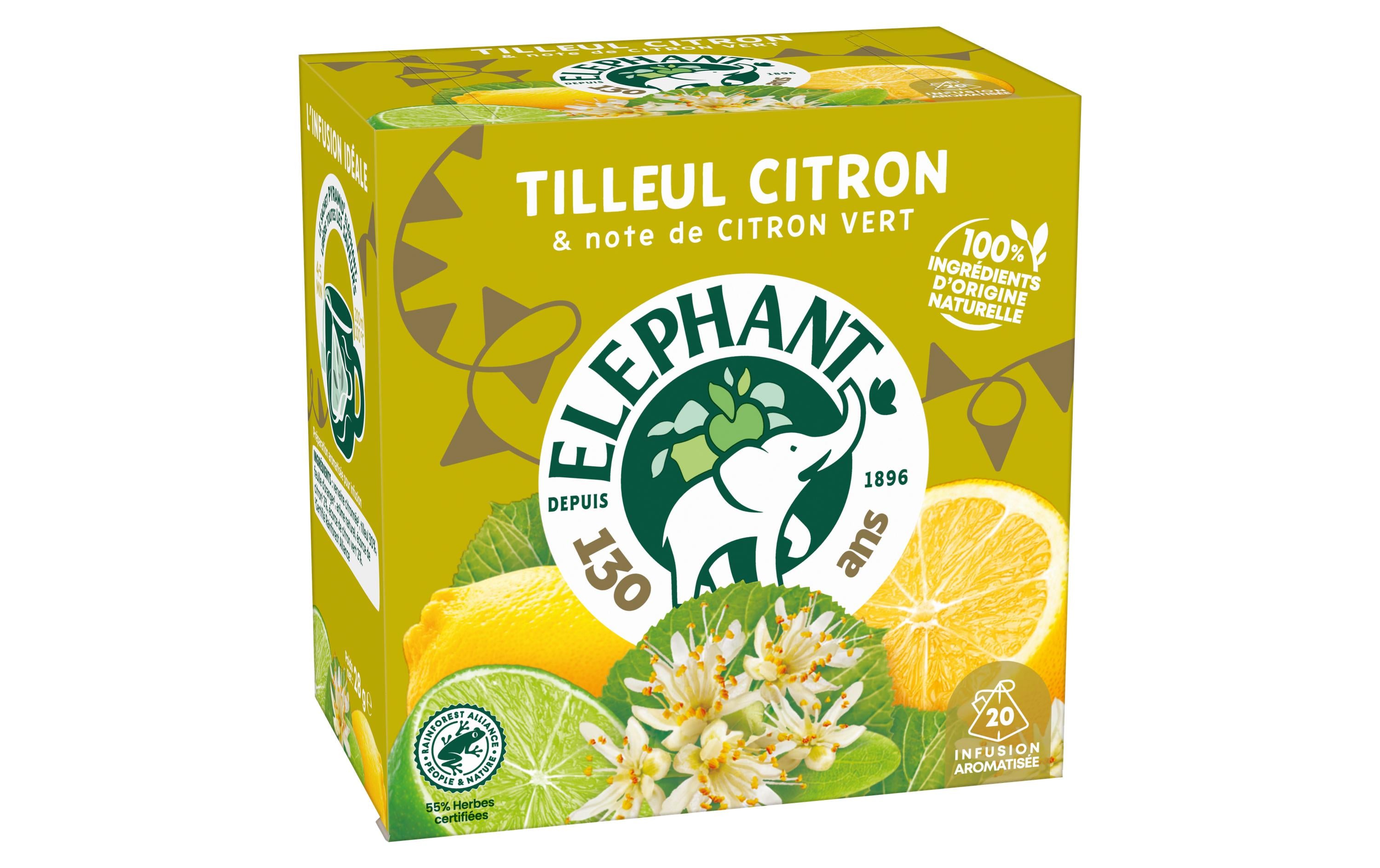 Eléphant Infusion Tilleul Citron