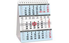 Simplex | 3-Monats-Tischkalender 2027 | Spiralbindung und Kartonsteller, 125x155mm