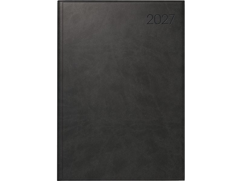 Simplex | Wochenagenda Roma 56 Z 2027 | 1 Woche/2 Seiten, 170x240mm, schwarz