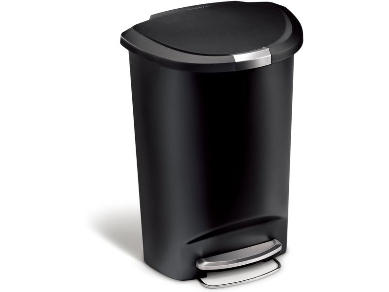 Simplehuman | Treteimer, 50L | Kunststoff, Schwarz