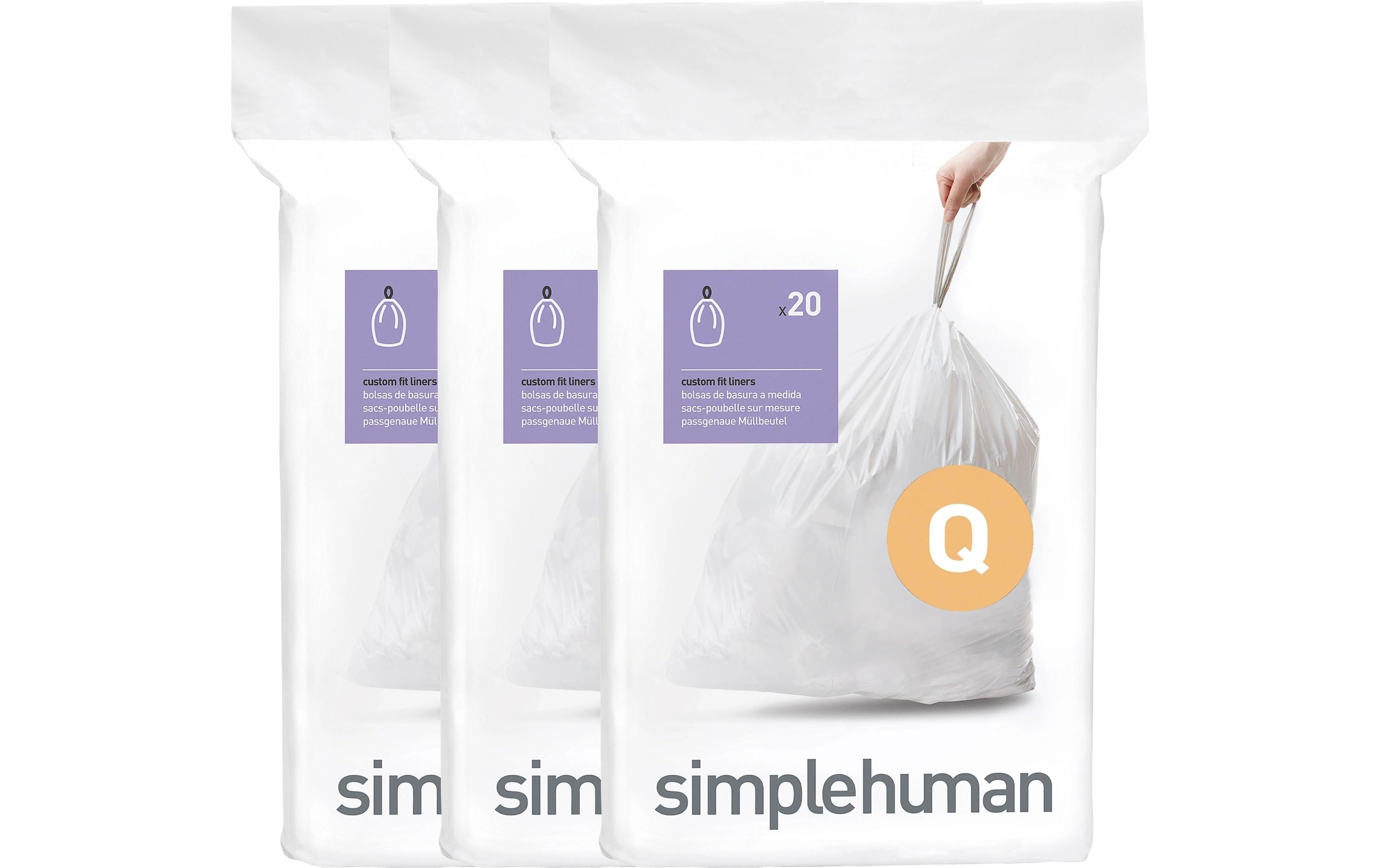 Simplehuman Müllbeutel für Abfalleimer, 50L