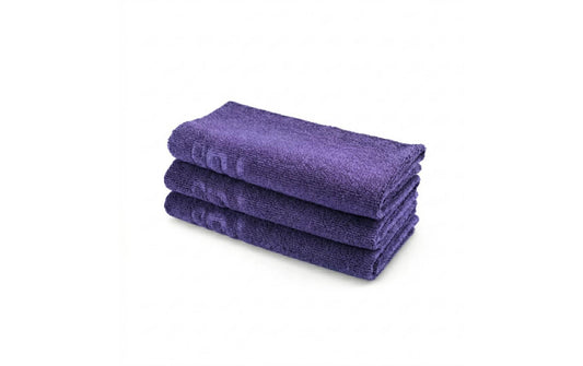 21CARS | 3er Set Edgeless Towel | 40x40cm , 350 GSM , Violett