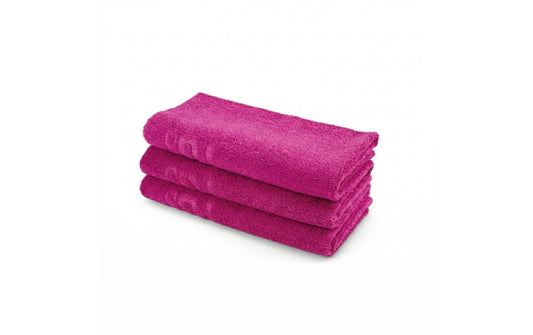 21CARS | 3er Set Edgeless Towel | 40x40cm , 350 GSM , Pink