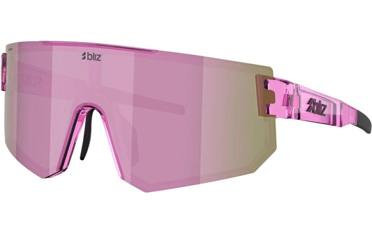 Bliz | P005s, TRANSPARENT PINK | Sportbrille, Lens Brown w ros? multi