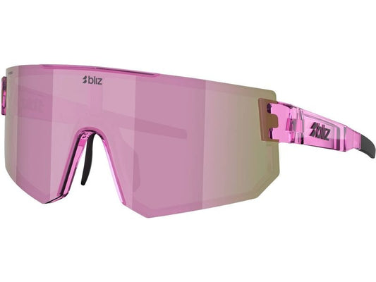 Bliz | P005s, TRANSPARENT PINK | Sportbrille, Lens Brown w ros? multi