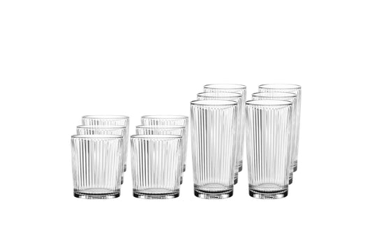 Nachtmann | Aperitivo Cocktail Bar Glas Set | 12-tlg. 6xBecher, 6xLongdrink