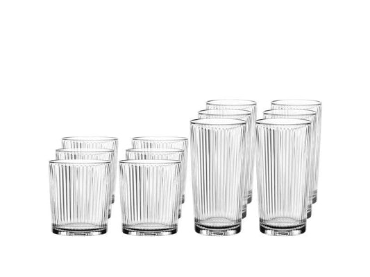 Nachtmann | Aperitivo Cocktail Bar Glas Set | 12-tlg. 6xBecher, 6xLongdrink
