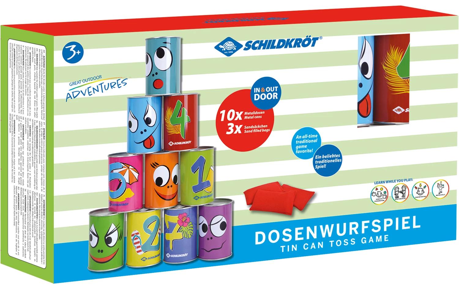 Schildkröt Dosenwurfspiel
