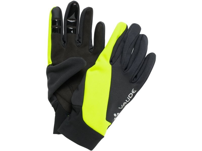 VAUDE | Kuro Fahrrad Handschuh, Gr. 8 | Unisex, Velohandschuh lang, neon yellow