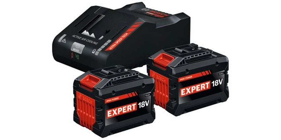 Bosch Professional | Starterkit 2xEXP18V15.0Ah | GAL12V/18V-80