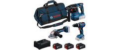 Bosch Professional | 18V Set GSB + GWS + GBH + 3x GBA 5Ah | GAL 12V/18V-80