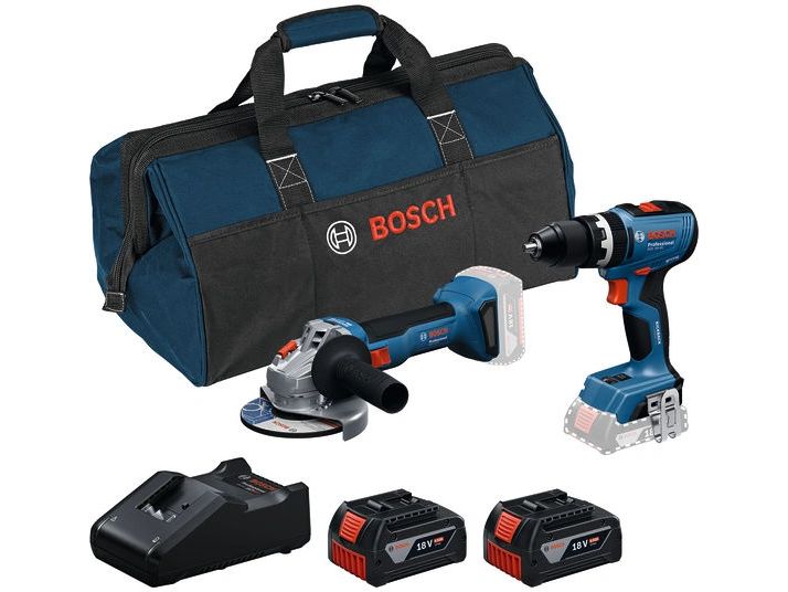 Bosch Professional | GSB 18V-65 + GWS 18V-8 + 2x GBA 4.0Ah | GAL 18V-40 + RAF BAG