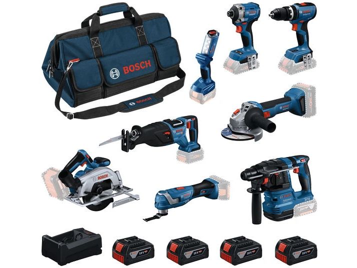 Bosch Professional | 18V Set GSB + GDR + GBH + GWS + GKS