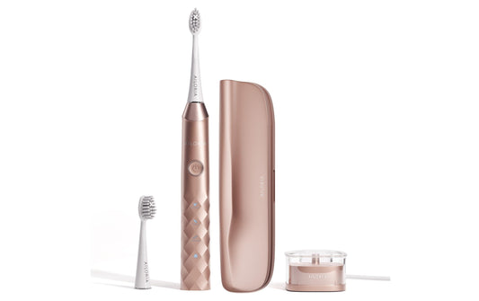 Ailoria | Schallzahnbürste Shine Bright Set | Rosegold inkl. 2 Ersatzköpfe und Reiseetui