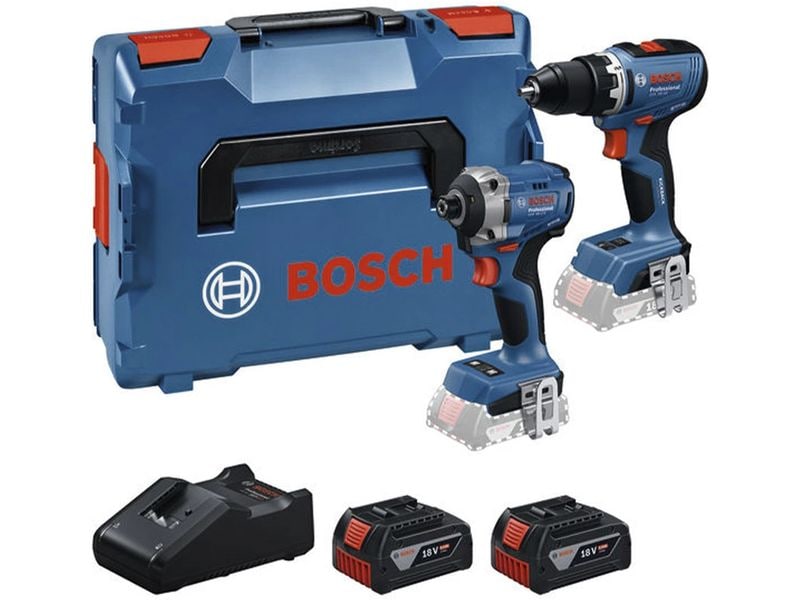 Bosch Professional | 18V Set GSR + GDR + 2x GBA 5Ah | GAL 18V-40