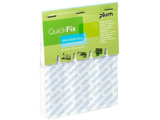 PLUM | QuickFix Detectable long Pflaster | Refill 30 Stück