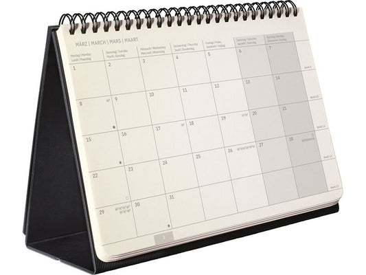 Sigel | Conceptum Tischkalender 2027, A5 | 144 Blatt, 21.3x22cm, schwarz