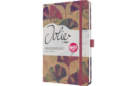 Jolie | Wochenagenda Pure, Sunlight Gingko A5 | 1W/2S, 174 Seiten, 13.5x20.3cm, d/e/fr/nl