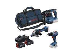 Bosch Professional | 18V Set GSR + GWS + GBH + 2x GBA 4Ah | GAL 18V-40