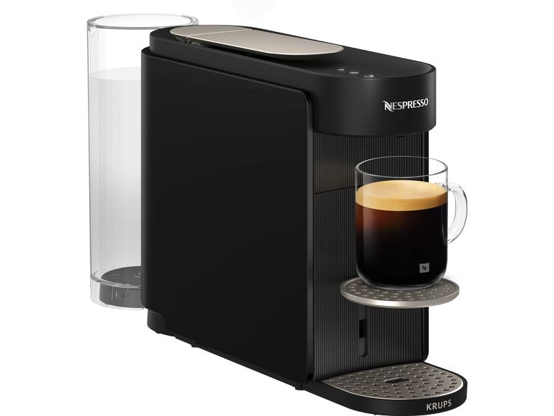 Krups | Nespressomasch Vertuo Up, schwarz | 940W, 3 Sek. Aufheizzeit, 1.4L Tank