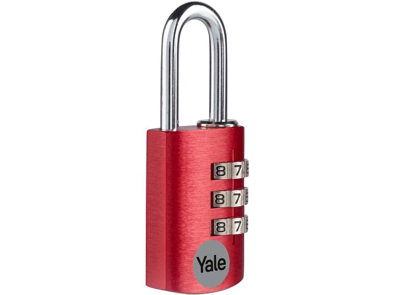 Yale | Zahlenschloss Aluminium YE3CB | rot 20/21