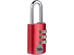 Yale | Zahlenschloss Aluminium YE3CB | rot 20/21