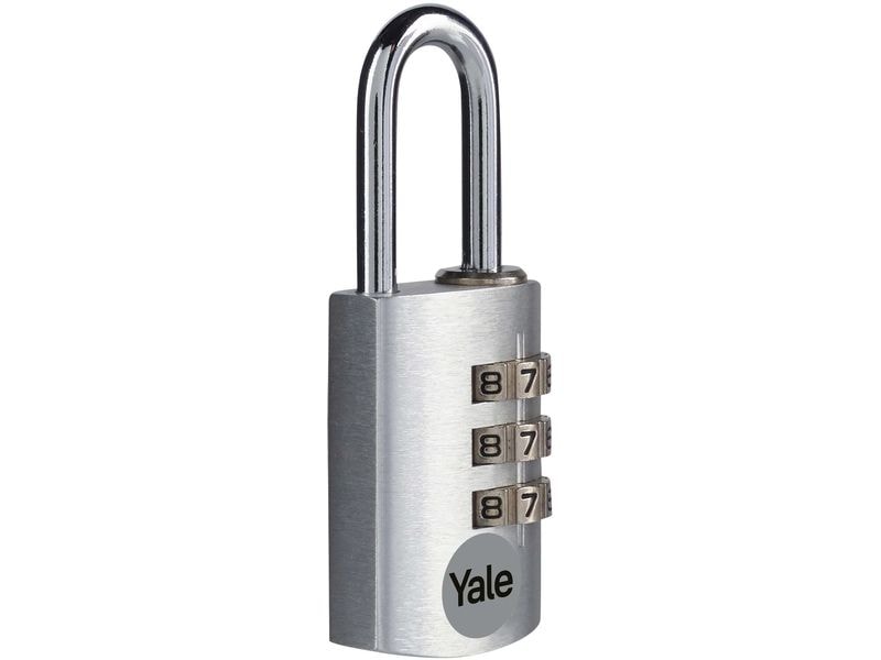 Yale | Zahlenschloss Aluminium YE3CB | silber 20/21
