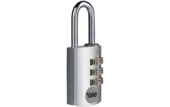 Yale | Zahlenschloss Aluminium YE3CB | silber 20/21