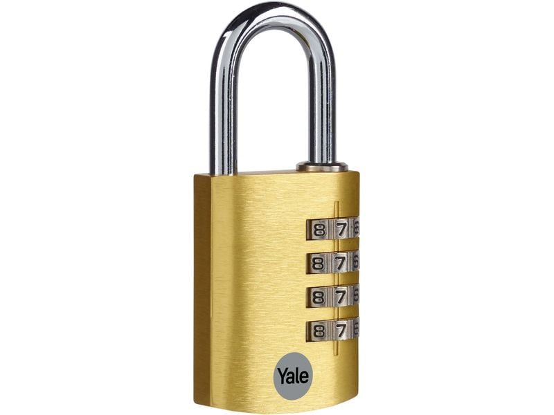 Yale | Zahlenschloss Aluminium YE3CB | gold 38/31
