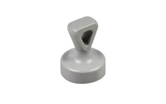 Berec Griffmagnet mit Öse, grau, 2-er Set